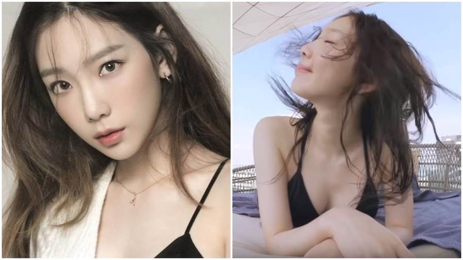 太妍大尺度大解放！自PO开衩泳衣露深V雪乳