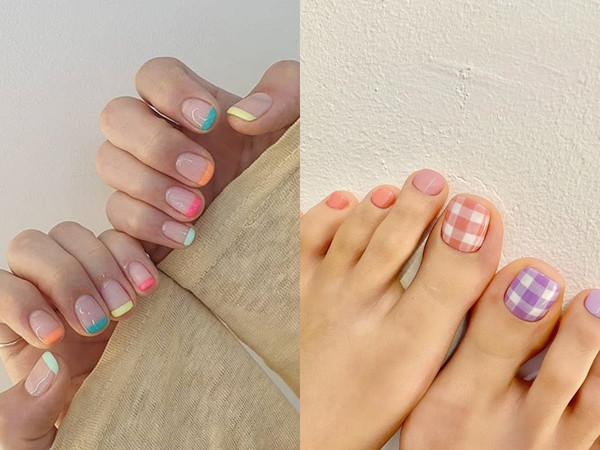 夏天来了／两手不同色正夯！“指彩流行范本”在这透明感好凉快